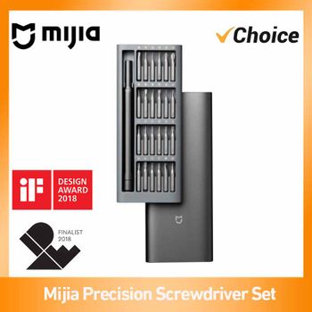 Juego de destornilladores de precisión Mijia original, con 24 puntas, estuche de aluminio con imán, kit de reparación para teléfonos, relojes, gafas y dispositivos electrónicos, herramienta de color