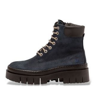 Art para mujer. 119671166003_0B0 Botines de Piel 1967 Amberes marino (39), Azul, 5 a 8cm, Cordones, Cremallera, Casual