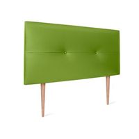 cabecero de polipiel con botones 110x105cm con patas camas 105 - verde