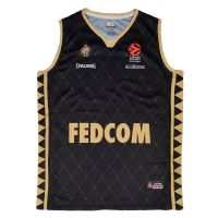 camiseta as monaco basket spalding euroliga negra