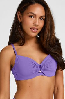 Hunkemöller Top de bikini de aros no preformado Luxe Morado