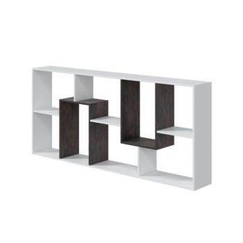 Habitdesign Kawa Estanteria Blanco Artik/Oxido - 1,80 X 0,80 X 0,25 Ms