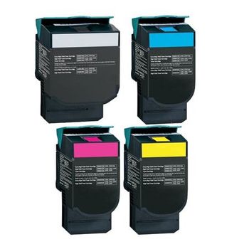 Compatible Multipack Lexmark X544dtn Printer Toner Cartridges (4 Pack) -C544X2KG