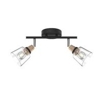 plafon alargado 2 luces diseno moderno para interiores