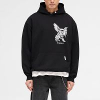 represent elegance in motion cotton-jersey hoodie - xl
