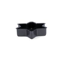 molde estrella acero gris 21x5 cm