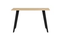 mueble de entrada-consola de melamina y metal roble 76x120x40 cm