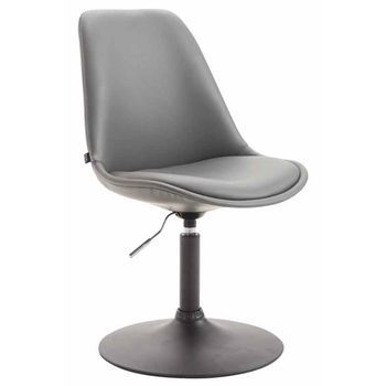Silla De Comedor Maverick Simil Cuero Gris 57x48x76 Cm Clp