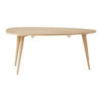 mesa de centro de mango macizo envejecido de 100 cm