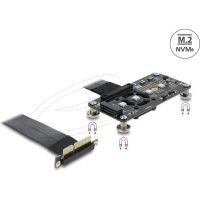 adaptador pcie 30 x4 a m2 key m delock rgb con lufter