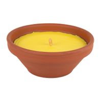 cofan velas de citronela en recipiente de terracota  capacidad 300g  duracion 20 horas  pack 6 unidades