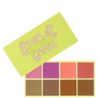made by mitchell curve case pressed powder blusher palette various shades - light