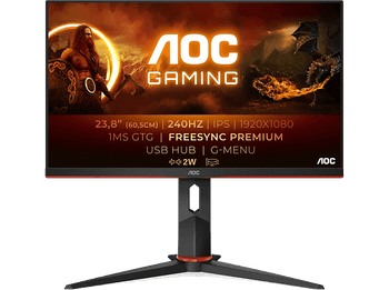 REACONDICIONADO Seminuevo Muy bueno Monitor gaming - AOC 24G2ZU/BK, 23.8