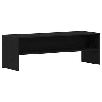 Mueble Tv | Mueble De Salón | Mesa De Tv Madera De Ingeniería Negro Roble 120x40x40cm