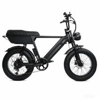 bicicleta electrica yangor y20 plus de 20 con neumaticos anchos y frenos hidraulicos negro