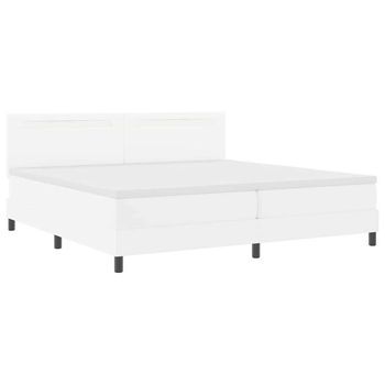 Estructura De Cama Con Colchón 200 X 200 Cm Cuero Sintético
