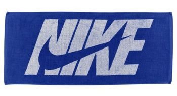 Toalla nike jacquard towel medium 80 cm x 35 cm blanco azul