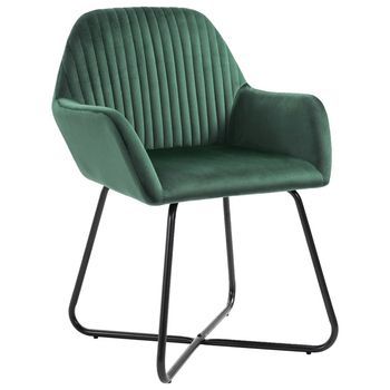 Sillas De Comedor 6 Unidades De Terciopelo Verde