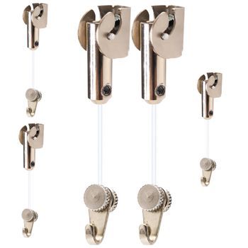 Ganchos Para Colgar - Cuelga Rm Nylon Tps90 , Hasta 15 Kg , Giro 90º Adaptable , Nylon 1,8 Mm Y 2 M Largo , Regulable , Incluye Tornillo Y Taco (5