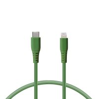 ksix cable carga ultra rapida lightning a usb-c 65 w 1m verde
