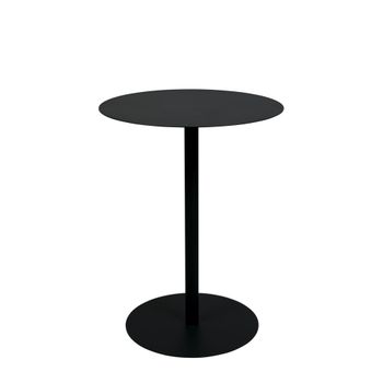 Mesa de bistró de metal negro