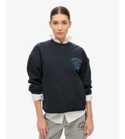 superdry para mujer w2012186a sudadera athletic loose crop marino s casual algodon