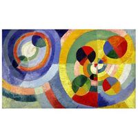 legendarte - cuadro lienzo impresion digital - formas circulares - robert delaunay - decoracion pared cm 60x100