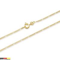 cadena figaro oro de 8 quilates 50cm