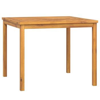 Mesa De Comedor De Jardín | Mesa De Exterior Madera Maciza De Acacia 90x90x74 Cm
