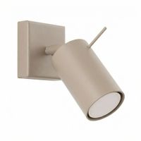 aplique taupe acero alt 8 cm
