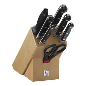 ZWILLING Professional S 8-pzs, Taco de cuchillos, Natural