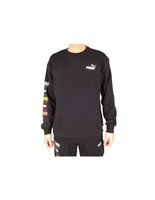 sudadera puma repeat graphic crew negro hombre