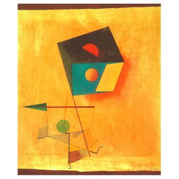 Legendarte - Cuadro Lienzo, Impresión Digital - El Conquistador - Paul Klee - Decoración Pared Cm. 50x60