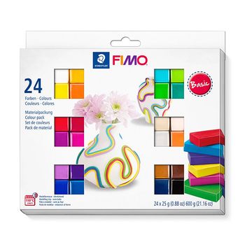 Fimo base blanda 25g (24 unidades)