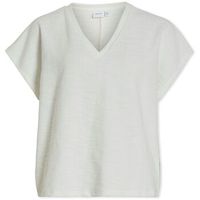 vila blusa top amy - snow white para mujer