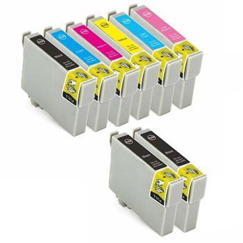 Compatible Multipack Epson Stylus Photo PX660 Printer Ink Cartridges (8 Pack) -C13T08014011