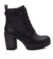 refresh para mujer 17123202-negro botines con hebilla -altura tacon 8cm- negro 38 5 a 8cm cordones cremallera casual imitacion cuero