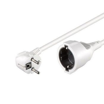 Goobay Cable de Alimentación Alargador Schuko 10m Blanco