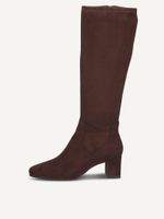 caprice boots brown made of textiles with block heel size 41