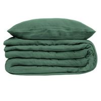 ropa de cama de gasa de algodon verde celadon 240x220cm - atmosphera createur dinterieur