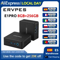 mini pc ervpes e1pro 8gb lpddr4 256gb ssd intel n4505 windows 11 pro wifi de doble banda bt50 mini computadora de escritorio para oficina