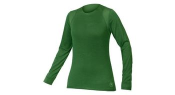 Maillot endura singletrack mujer manga larga verde
