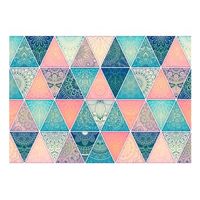 papel pintado 3d - oriental triangles 250x175 cm