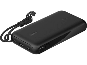 Powerbank - Belkin Boostcharge, 20 K ,45 W , USB Tipo C y USB, Negro