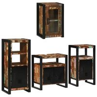 juego de muebles de bano 4 uds multicolor 55 x 35 x 60 cm vidaxl