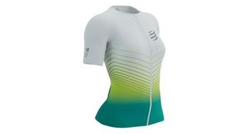 Compressport tri postural aero ss top w blanco verde