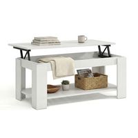 mesa de centro elevable con almacenaje 102x43-54 cm lya blanco artik blanco mate 50 x 54 x 50 cm