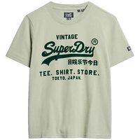 superdry camiseta t-shirt classic vintage logo graphic decontracte para mujer