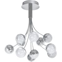 lampara de techo therese 1x44w led 3520lm 3000k al615xd60cm cromo