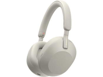 Auriculares inalámbricos - Sony WH-1000XM5S, Cancelación ruido (Noise Cancelling), 30h, Hi-Res, Carga Rápida, Con Asistente, Bluetooth, Diadema, Plata